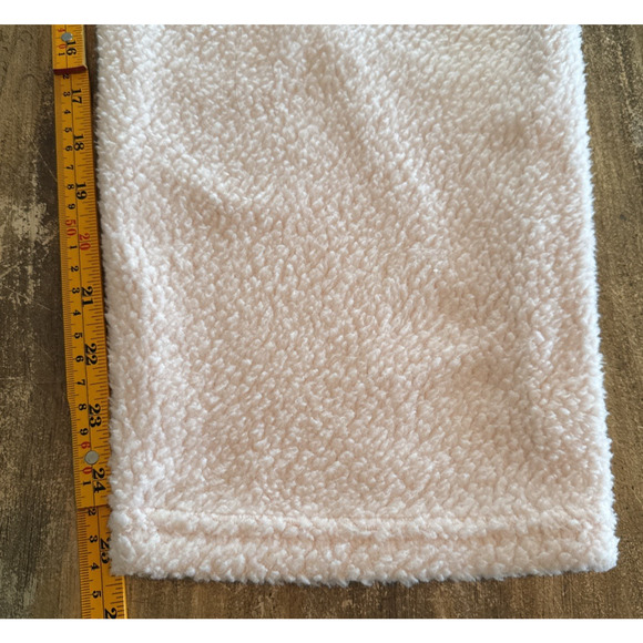 Patagonia Women Shearling Crops Relaxed Tapered Pants Cozy Fleece Lounge Pink M - Picture 7 of 9